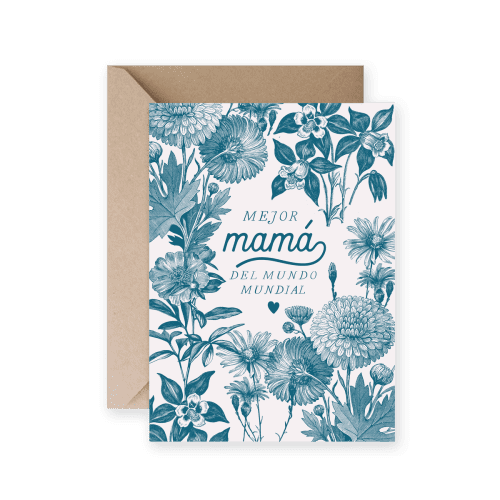 TARJETA - MEJOR MADRE DEL MUNDO MUNDIAL