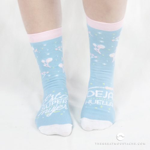CALCETINES "ESTA SUPER MUJER DEJA HUELLA"