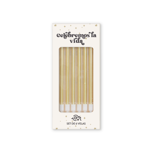 velas doradas 1600