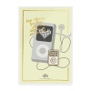 TARJETA STAMPING DORADO + PIN "ERES LO MEJOR DE LOS 90s"