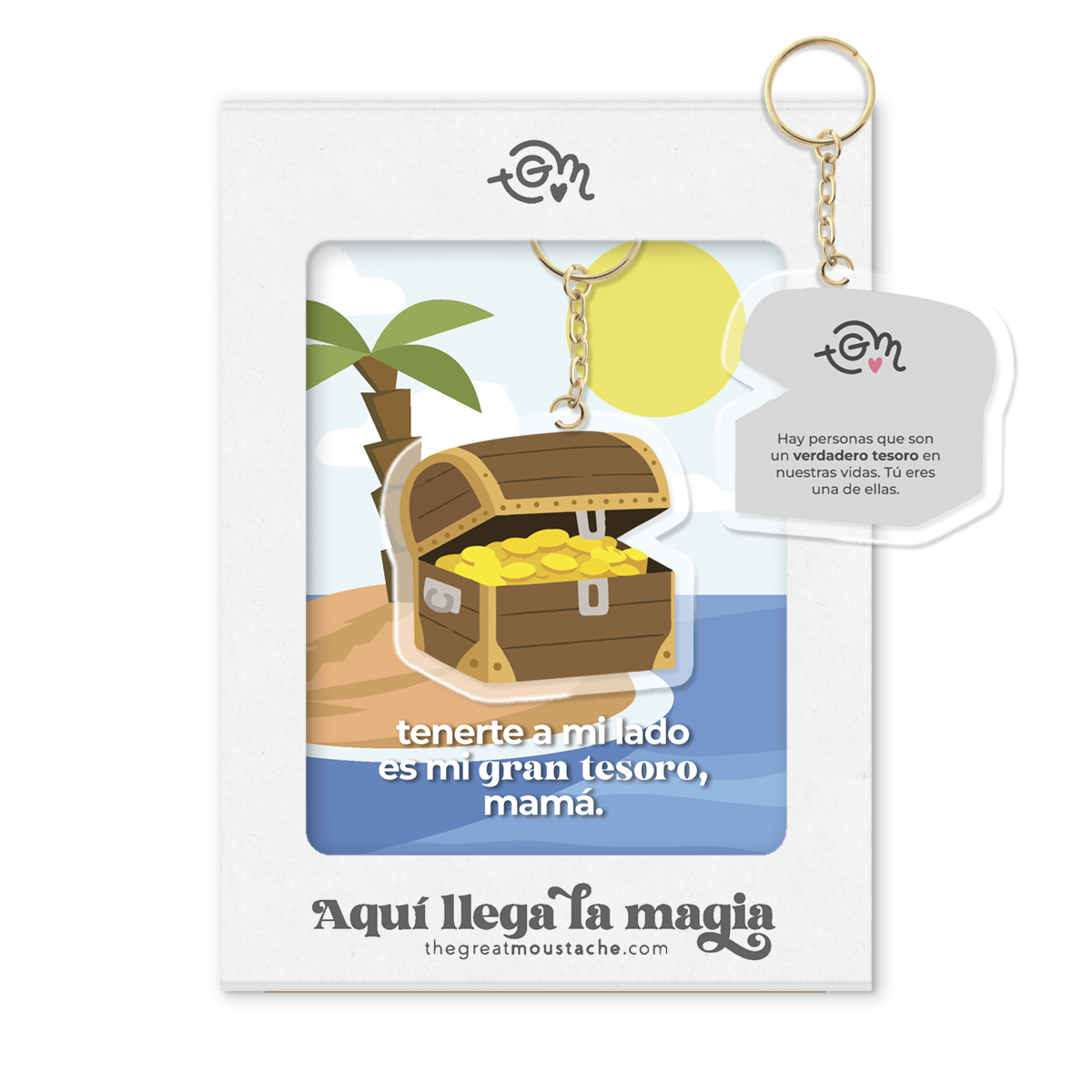 LLAVERO METACRILATO "ERES MI GRAN TESORO, MAMÁ" LLAVERO METACRILATO "ERES MI GRAN TESORO, MAMÁ"