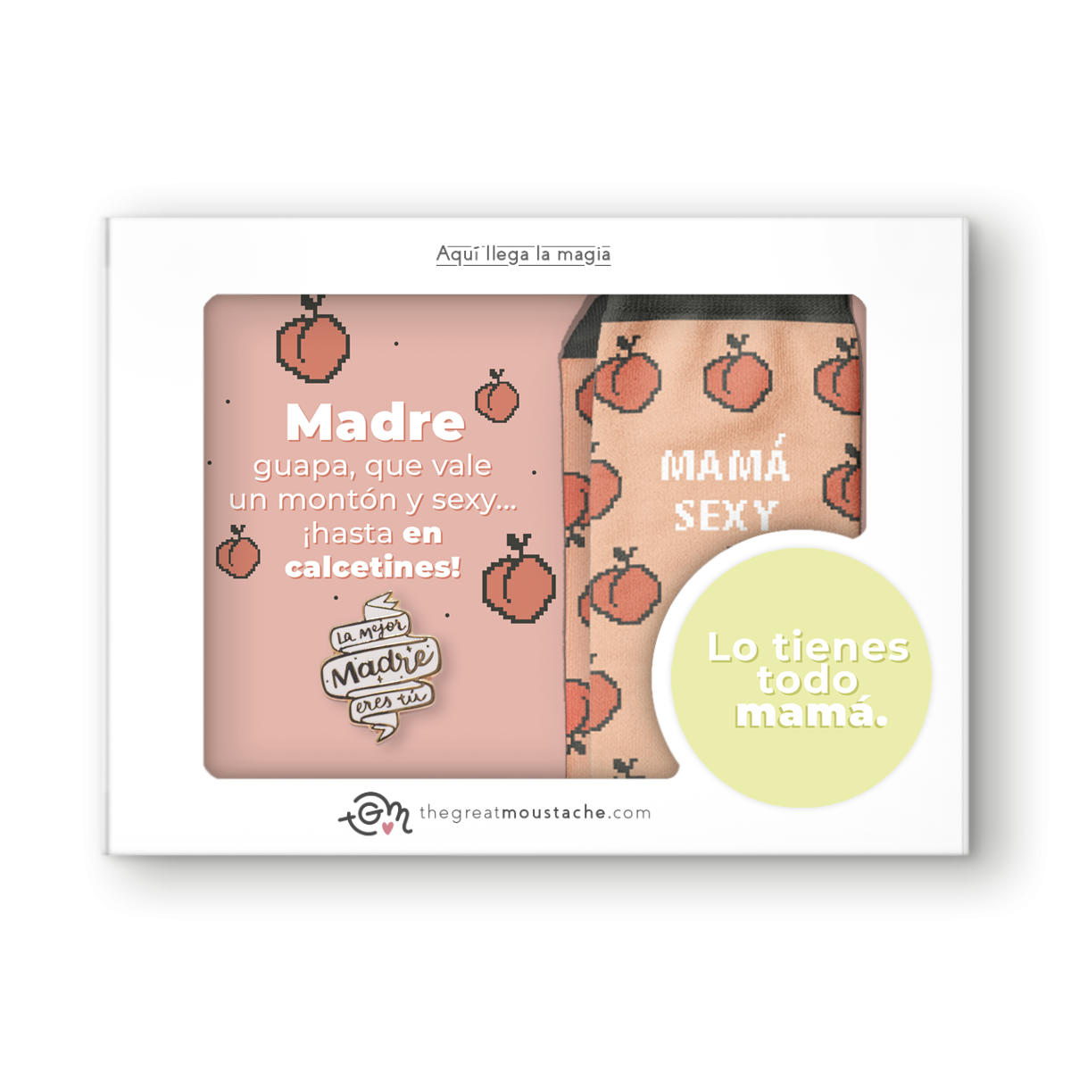 KIT "LO TIENES TODO MAMÁ" - CALCETINES + PIN KIT "LO TIENES TODO MAMÁ" - CALCETINES + PIN