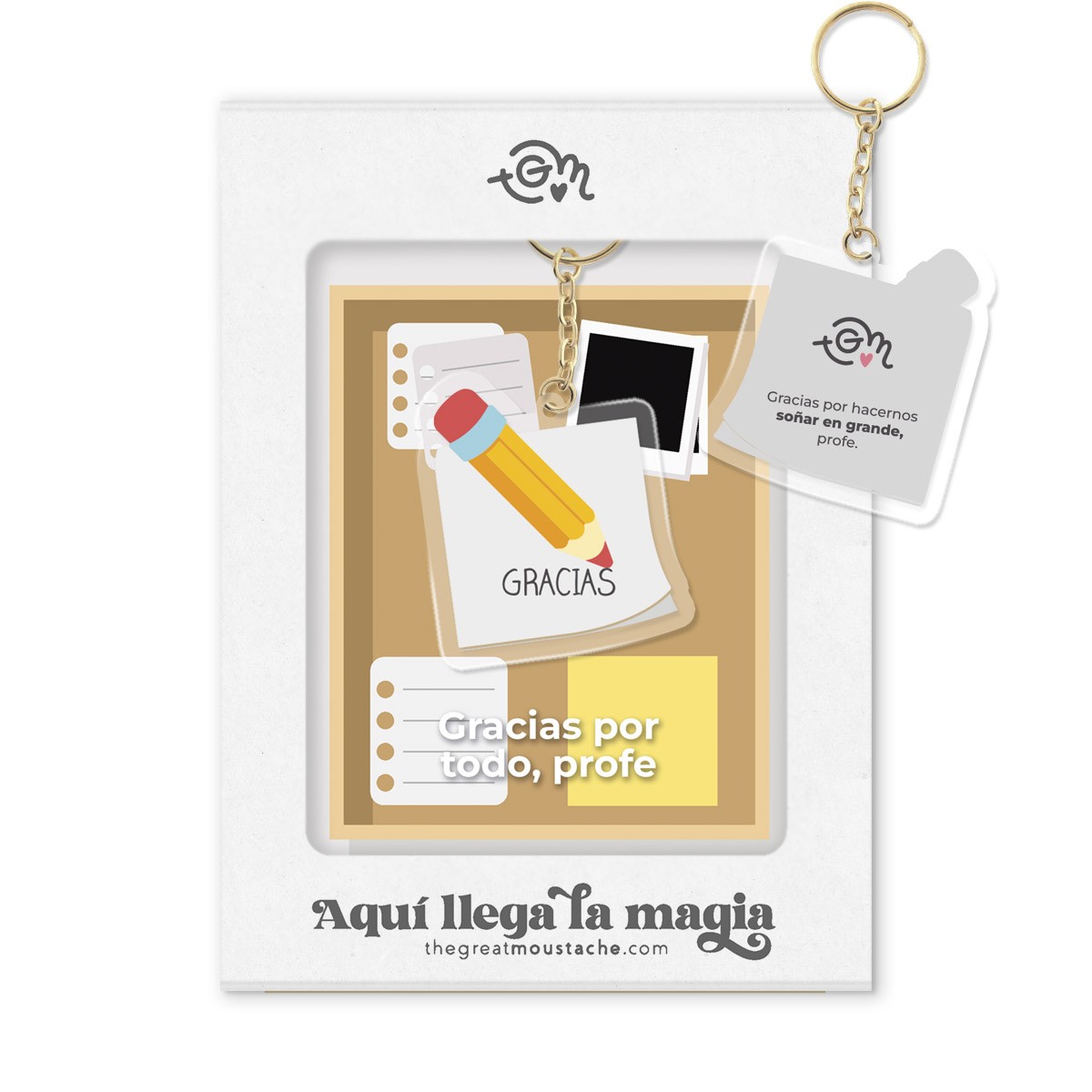 LLAVERO METACRILATO "GRACIAS POR HACERNOS SOÑAR EN GRANDE, PROFE" LLAVERO METACRILATO "GRACIAS POR HACERNOS SOÑAR EN GRANDE, PROFE"