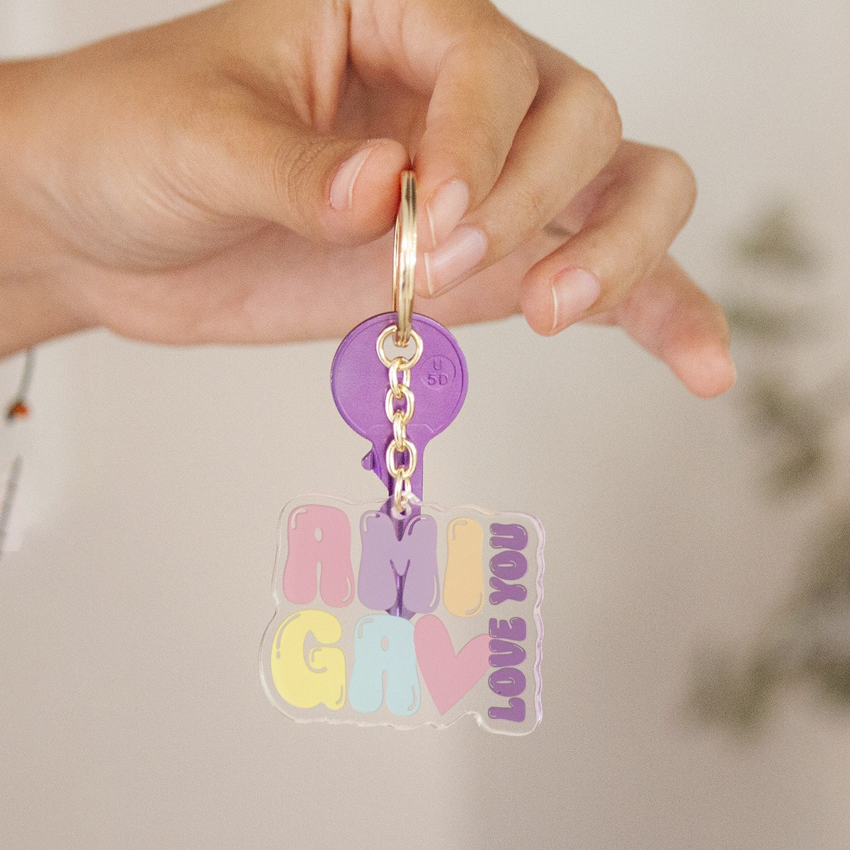 LLAVERO METACRILATO - AMIGA, LOVE YOU LLAVERO METACRILATO - AMIGA, LOVE YOU