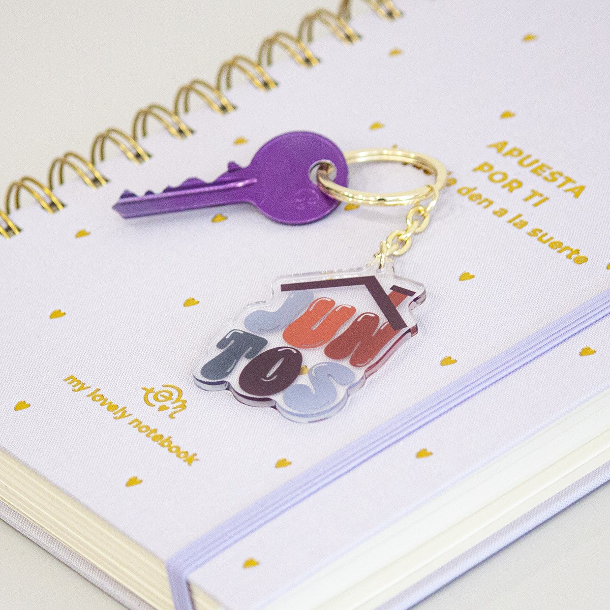 LLAVERO METACRILATO - JUNTOS SOMOS HOGAR LLAVERO METACRILATO - JUNTOS SOMOS HOGAR