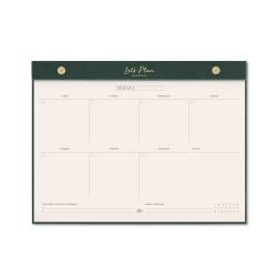 PLANIFICADOR SEMANAL VERDE OLIVA - LET'S PLAN