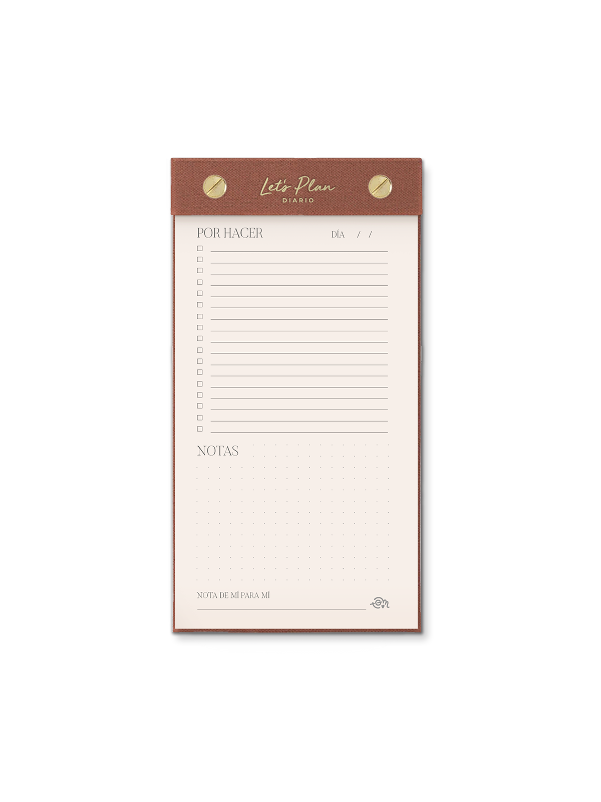 Notepad Diario - Let's Plan - Teja