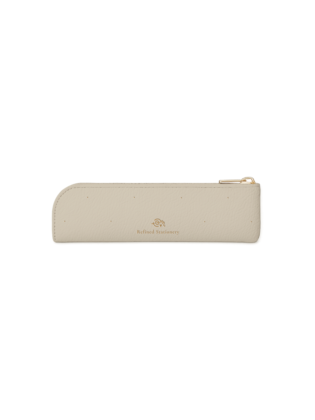 Estuche Dotted Cuero Vegano - Greige