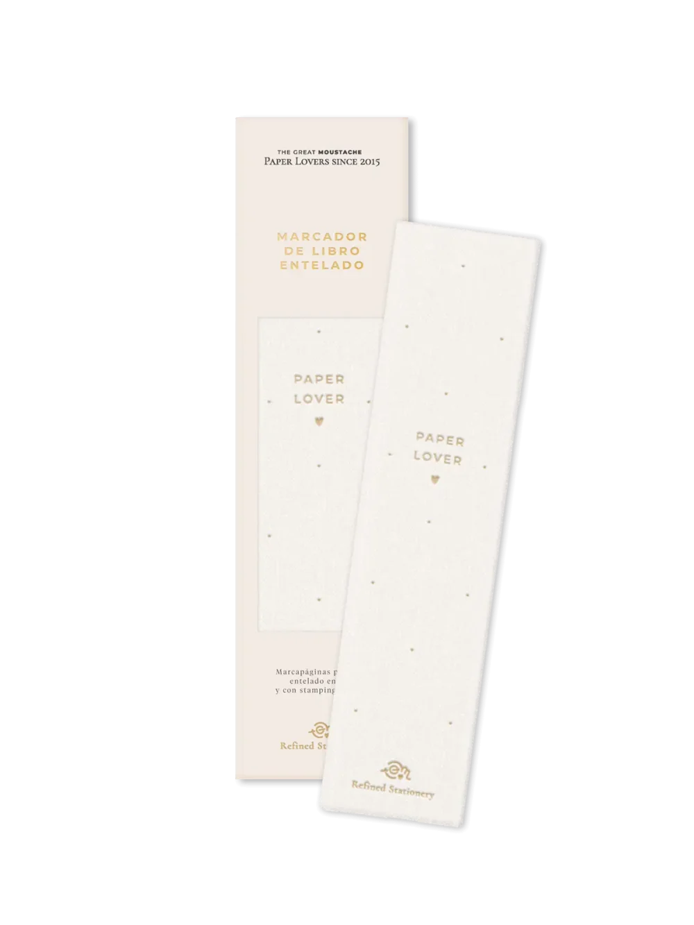 marcapaginas entelado white lotus blanco 2