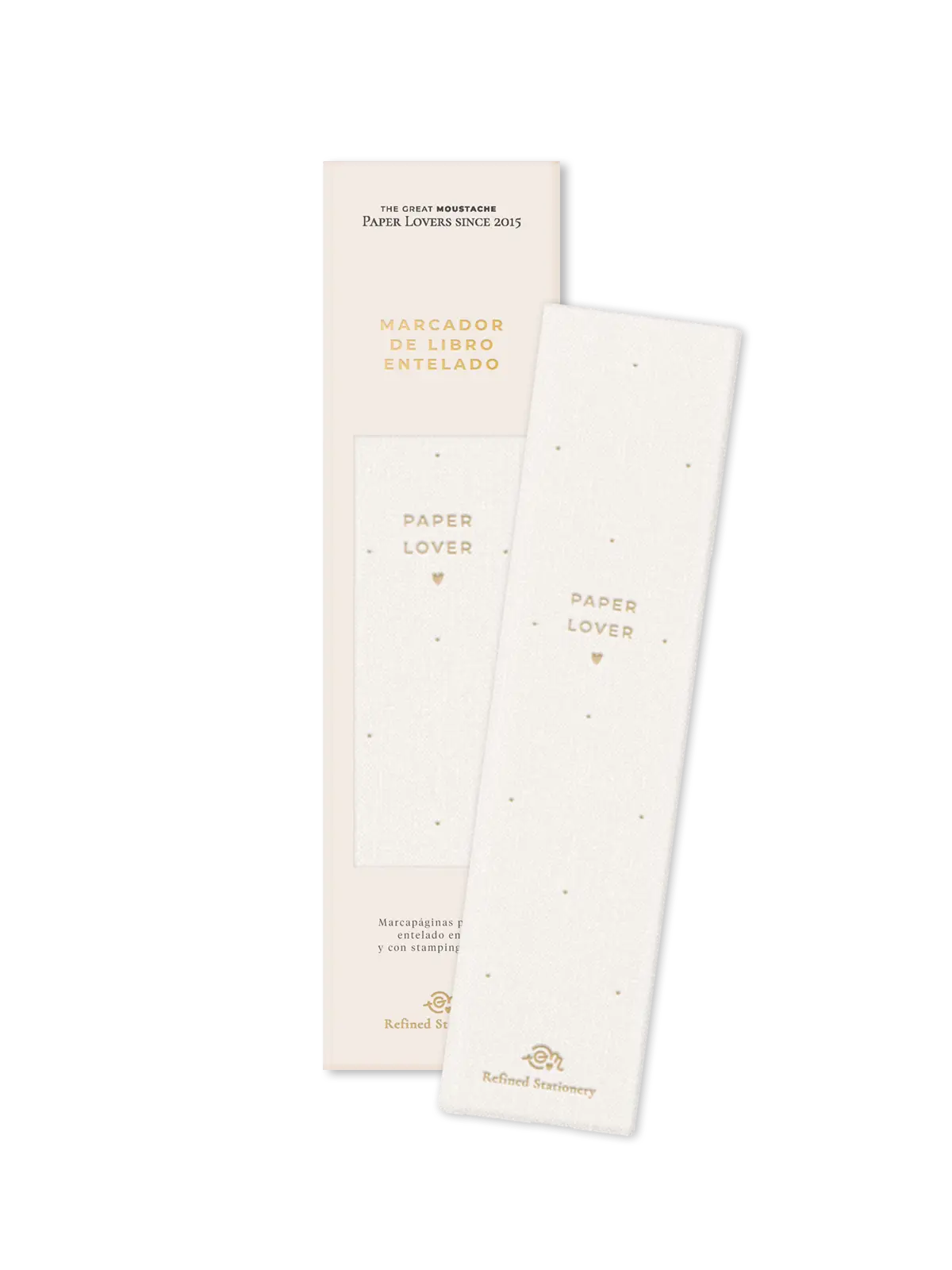 marcapaginas entelado white lotus blanco 2