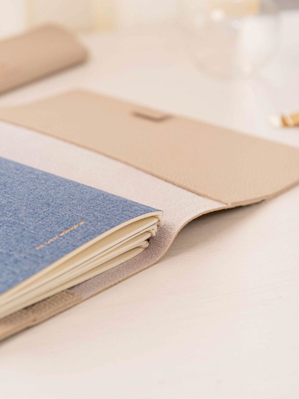 conjunto libretas denim arena a5
