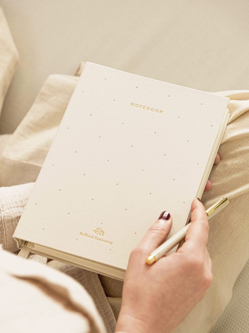 cuaderno arena a5 entelado