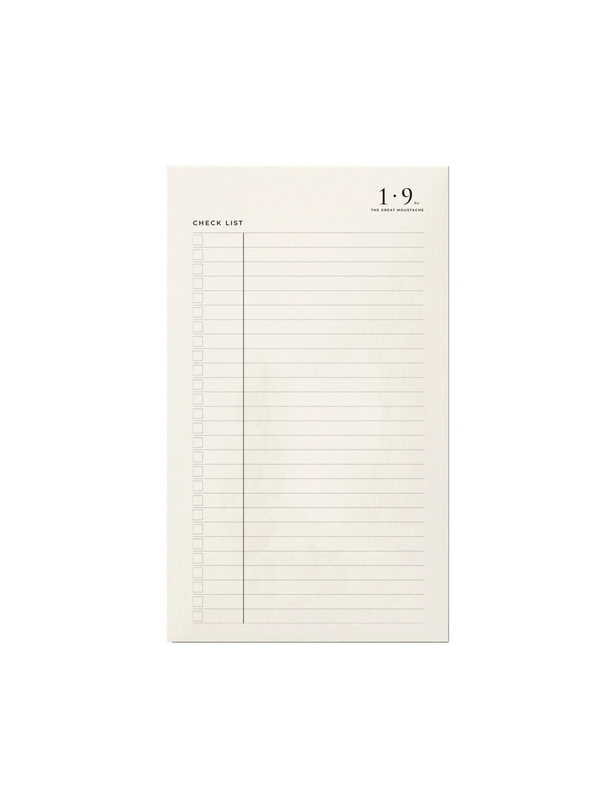 tarjetas para planificar con listas The Great Moustache