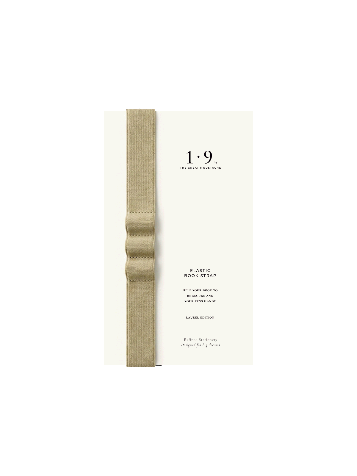 goma de cierre de cuaderno 1·9 con tres portabolis en color laurel