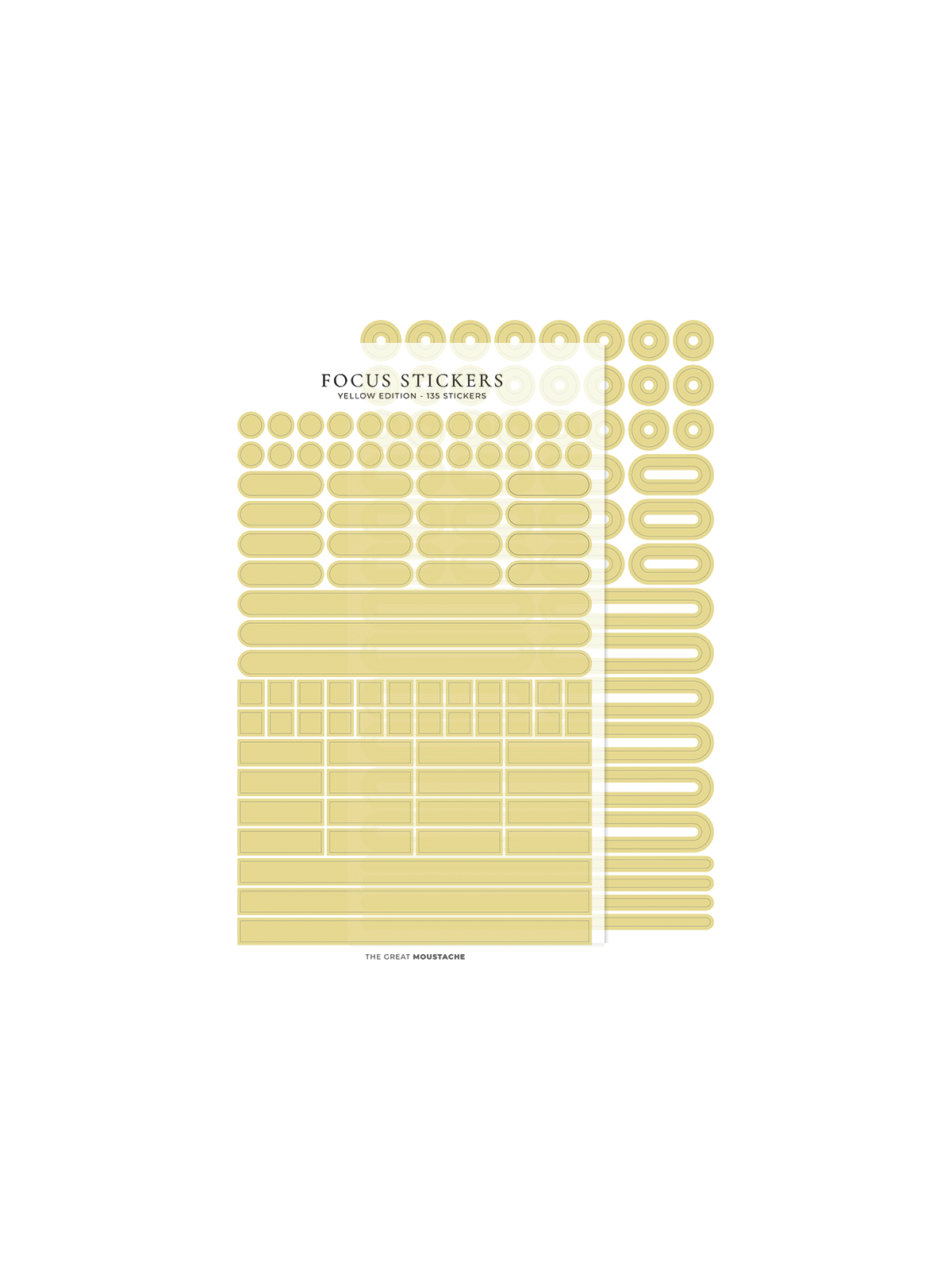 focus stickers amarillas