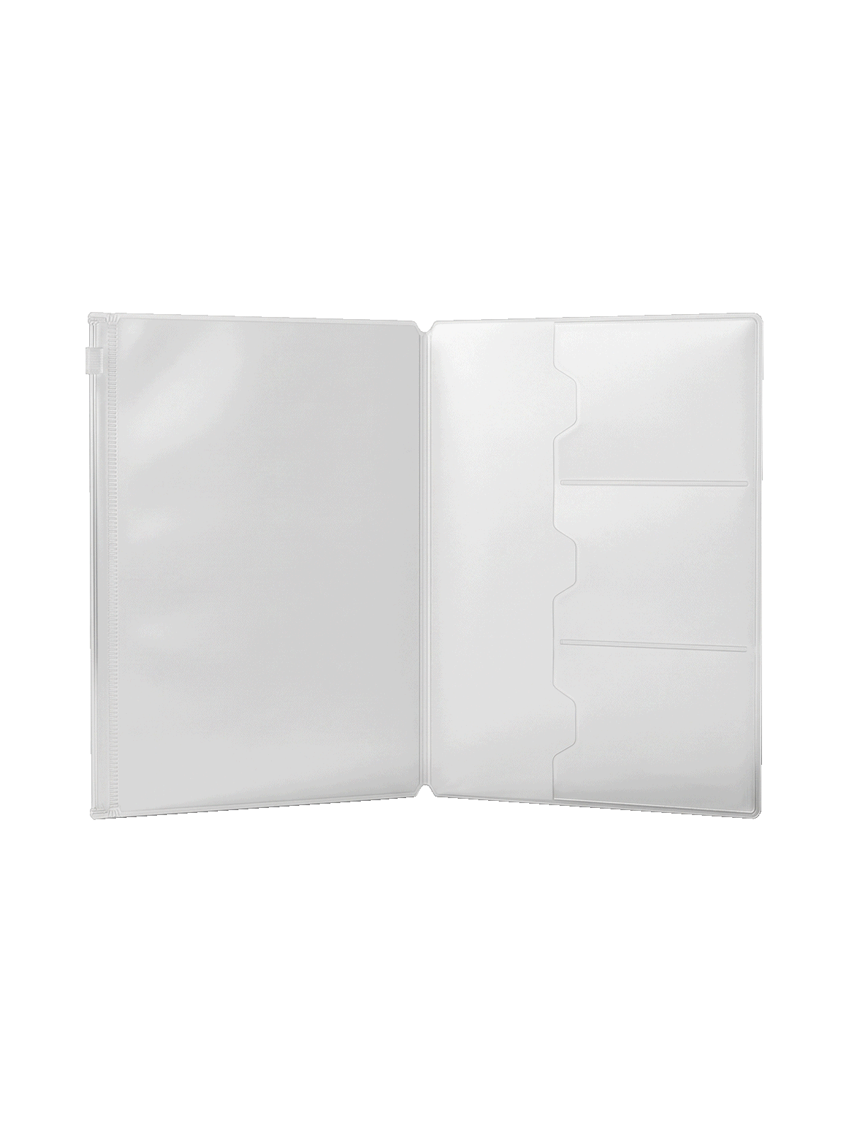 bolsillos interiores transparentes para colocar en tu cuaderno o planificador a5