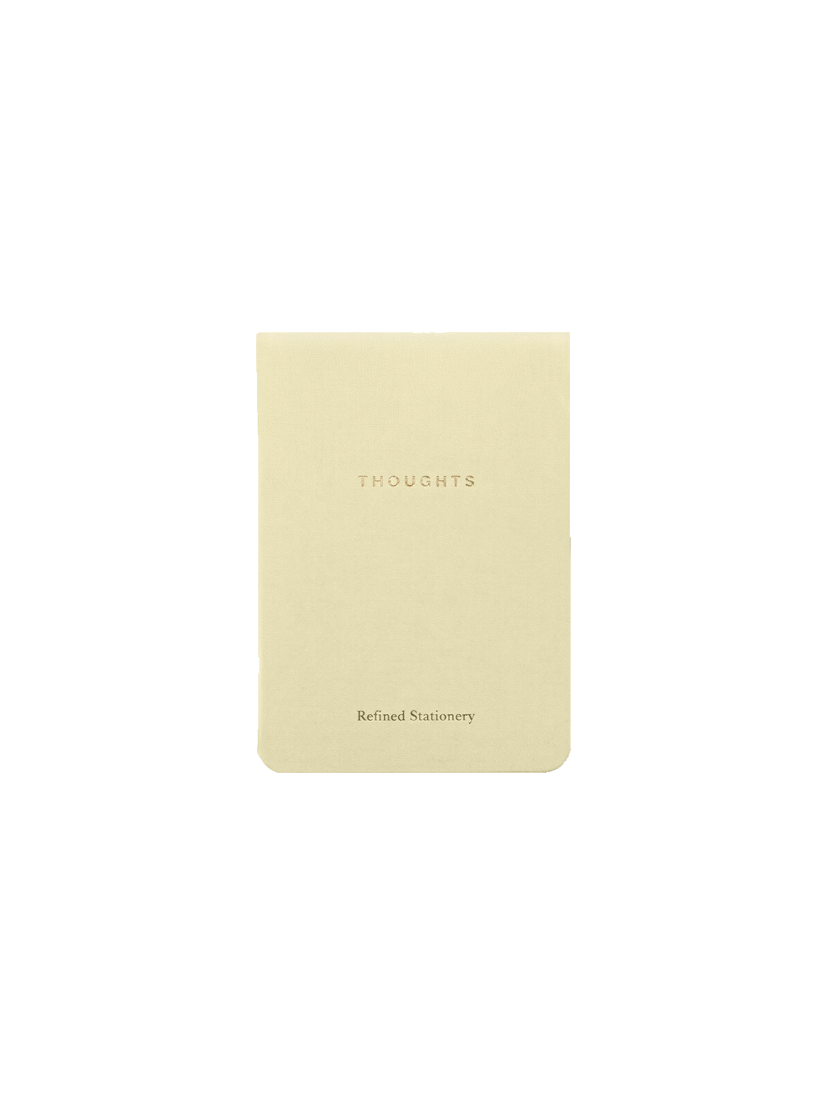 libreta entelada thoughts amarilla