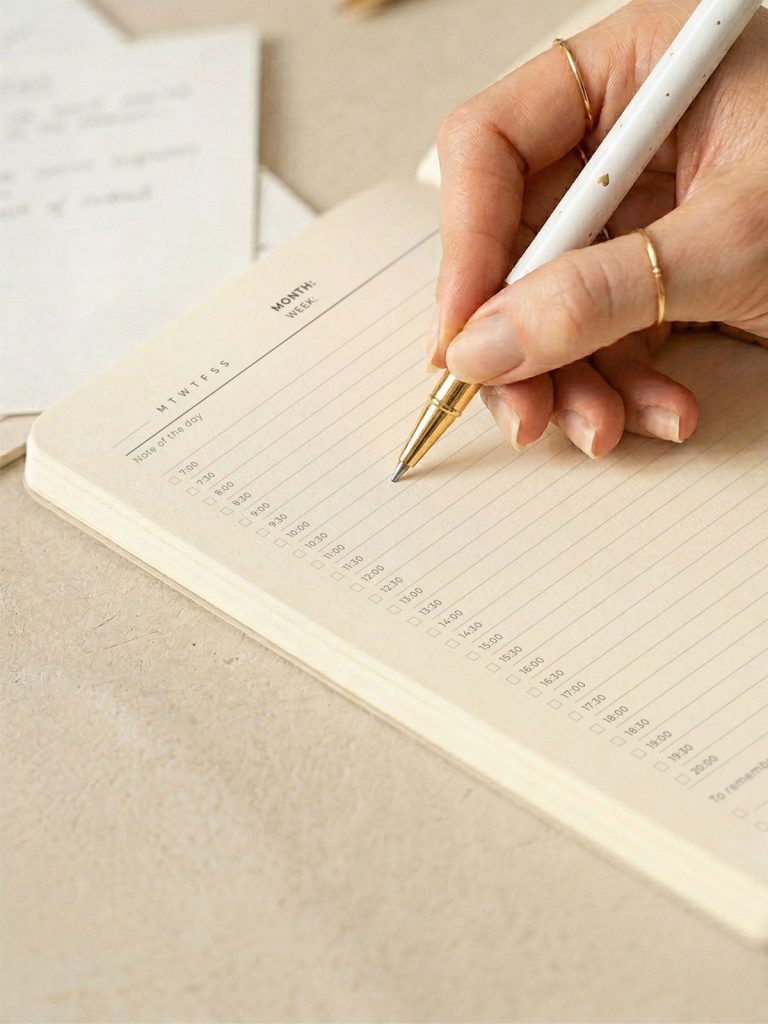 cuaderno de planificación diaria por horas