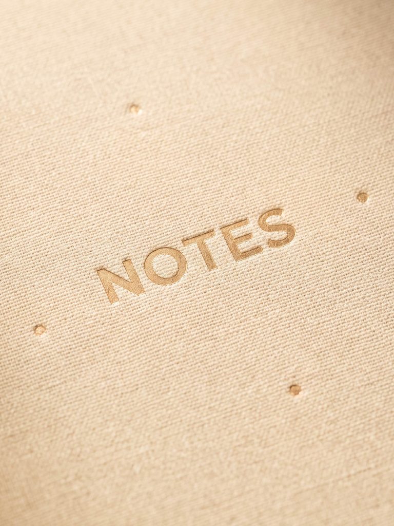 detalle libreta entelada a6 The Great Moustache