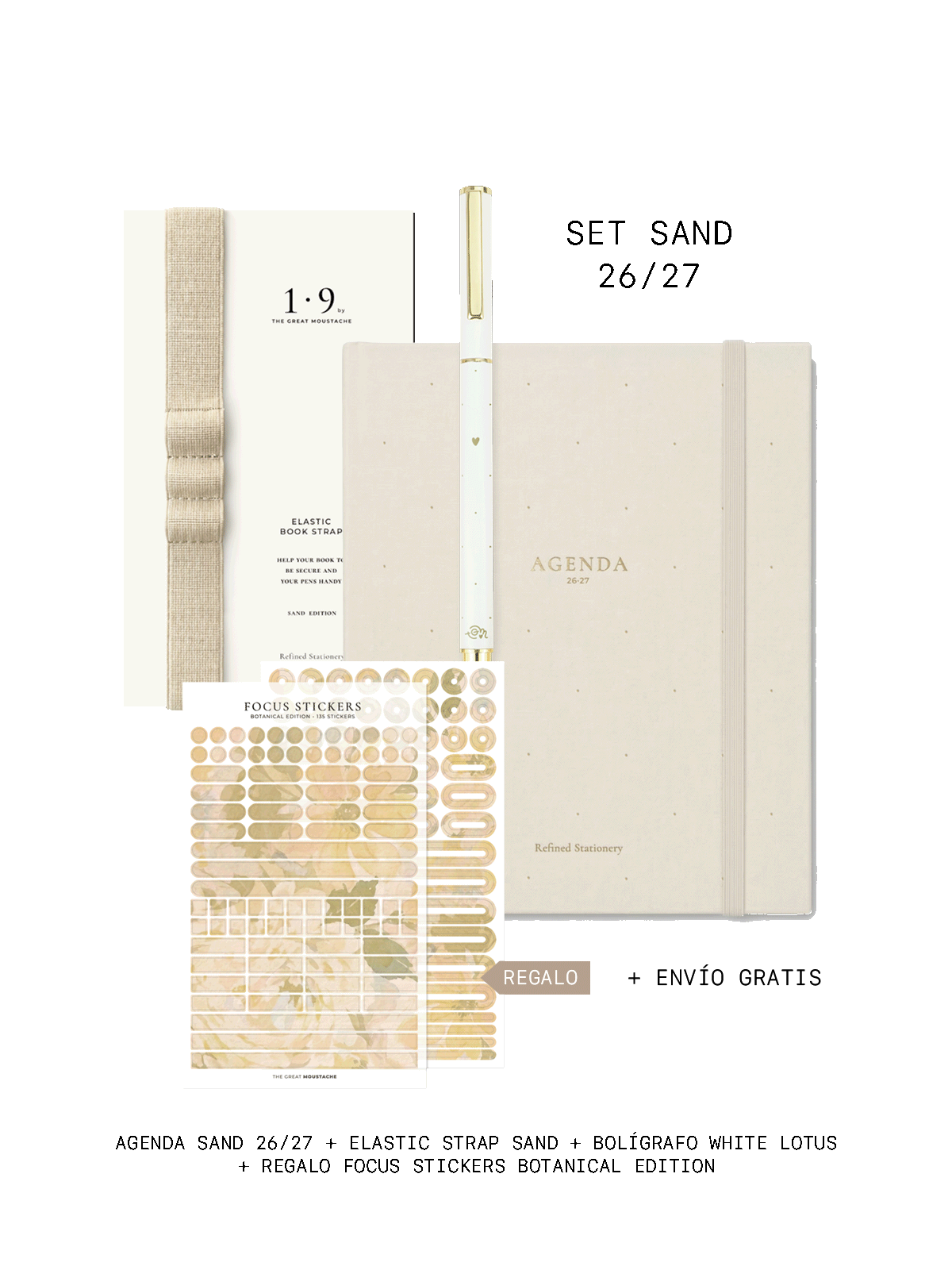 BUNDLE Sand - Agenda y accesorios