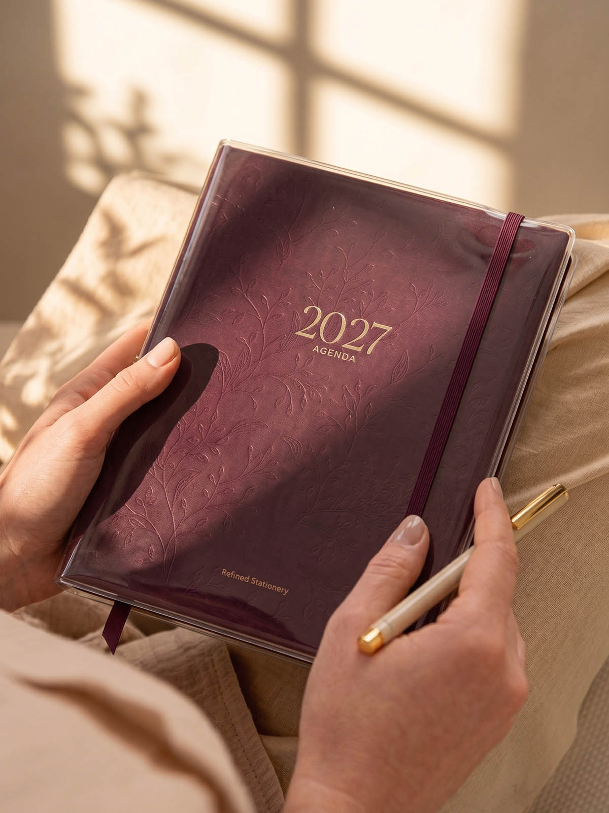 funda transparente protectora para agendas TGM